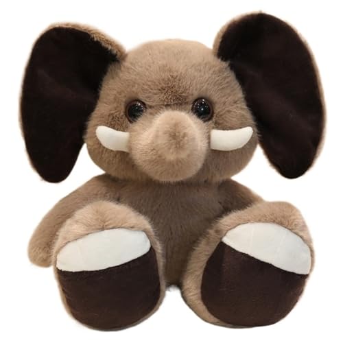 KUKUShining Elefanten Plüsch, Weiches Kuscheliges Kuschelkissen Mit Großen Ohren Wildtier Plüschtier Spielzeug Geschenke Für Kinder Teenager KUKUShining Elefanten Plüsch, Weiches Kuscheliges Kuschelkissen Mit Großen Ohren Wildtier Plüschtier Spielzeug Geschenke Für Kinder Teenager von KUKUShining