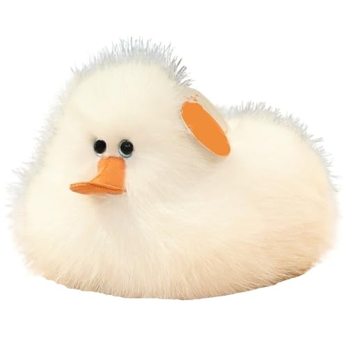 KUKUShining Ente Plüsch, Weiche Kuschelige Stofftiere Puppe Flauschiges Entenküken Plüsch Spielzeug Für Kinder Osterdekoration Geschenke(White,60cm/23.6in) von KUKUShining