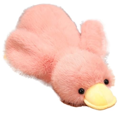 KUKUShining Enten Plüschtier, Süße Stofftierpuppen Weiches Flauschiges Umarmungskissen Plüschtier for Kinder Und Erwachsene Perfekt(Pink,30cm/11.8in) von KUKUShining