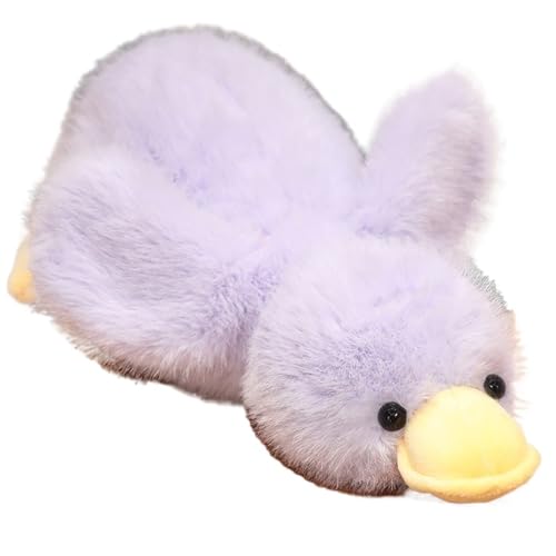 KUKUShining Enten Plüschtier, Süße Stofftierpuppen Weiches Flauschiges Umarmungskissen Plüschtier for Kinder Und Erwachsene Perfekt(Purple,65cm/25.6in) von KUKUShining