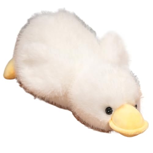 KUKUShining Enten Plüschtier, Süße Stofftierpuppen Weiches Flauschiges Umarmungskissen Plüschtier for Kinder Und Erwachsene Perfekt(White,65cm/25.6in) von KUKUShining