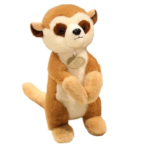 KUKUShining Erdmännchen Plüschtier, Süße Realistische Stofftierpuppen Weiches Plüschtier for Spielen Ausstellen Vorgestellter Kindergeburtstag von KUKUShining