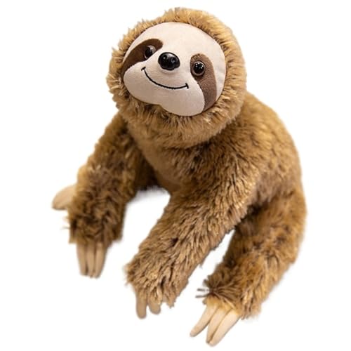 KUKUShining Faultier Plüschtier, Kuschelweiche Stofftier Puppe Flauschige Faultiere Plüsch Spielzeug Geschenk for Kinder Geburtstagsdeko(Brown) von KUKUShining