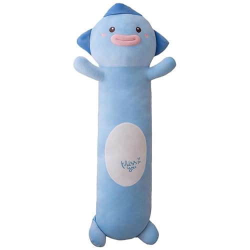 KUKUShining Fisch Plüsch, Langes Umarmungskissen Weiche Süße Stofftiere Puppen Kawaii Plüschtier Mit Blauem Fisch Spielzeug for Kinder(70cm/27.6in) von KUKUShining