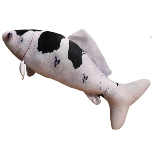 KUKUShining Fisch Plüschtier, Süßes Stofftier Weiche Simulationspuppen Umarmungskissen for Kinder Jungen Dekoration Zuhause(Black,40cm/15.75in) von KUKUShining