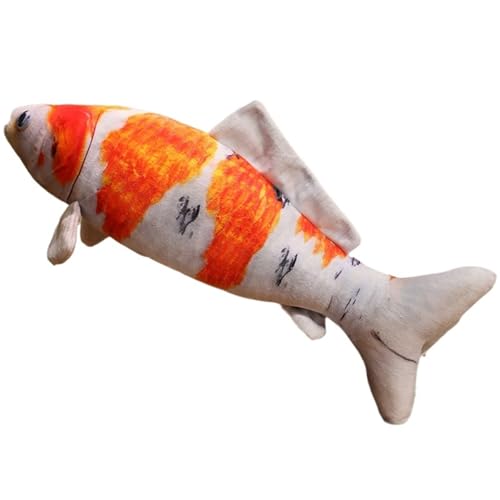 KUKUShining Fisch Plüschtier, Süßes Stofftier Weiche Simulationspuppen Umarmungskissen for Kinder Jungen Dekoration Zuhause(White,40cm/15.75in) von KUKUShining