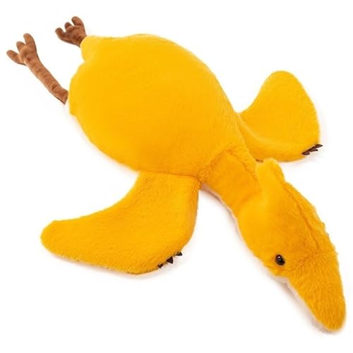 KUKUShining Flugsaurier Plüschtier, Weiches Stofftier Puppen Wurfkissen Kawaii Kissen Dinosaurier Kuscheltier Spielzeug Zur Entspannung(Orange,100cm/39.4in) von KUKUShining