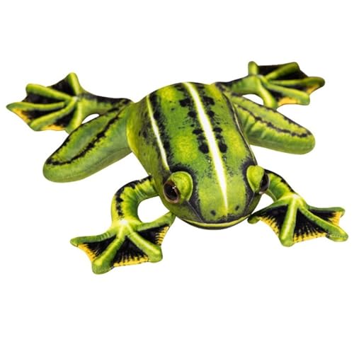 KUKUShining Frosch Plüsch, Simulation Stofftier Figur Frosch Wildtier Plüschtier Spielzeug Für Garten Terrasse Hof Zimmer Ornamente(Green,38cm/14.96in) von KUKUShining