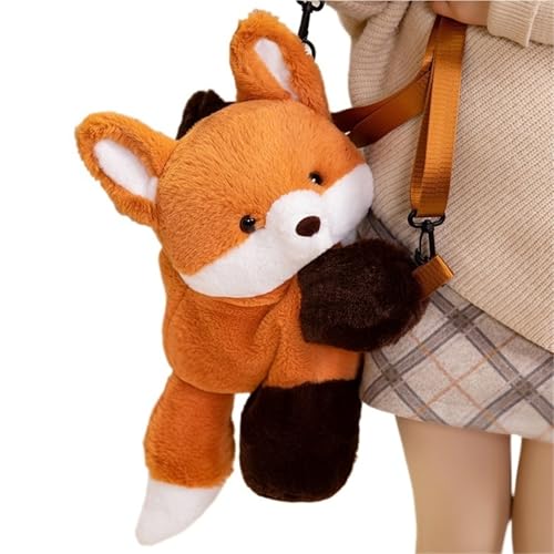 KUKUShining Fuchs Plüschtasche, Weiche Kuschelige Stofftier Puppen Mit Schultergurten Plüsch Spielzeug Geschenke Für Kinder Mädchen Jungen KUKUShining Fuchs Plüschtasche, Weiche Kuschelige Stofftier Puppen Mit Schultergurten Plüsch Spielzeug Geschenke Für Kinder Mädchen Jungen von KUKUShining