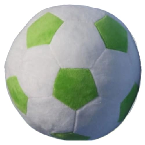 KUKUShining Fußball Plüsch, Superweiches Rundes Kissen Drinnen Draußen Spielzeug Universum Stressbälle for Kinder Jugendliche Erwachsene(Green,30cm/11.8in) von KUKUShining