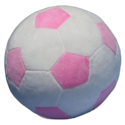 KUKUShining Fußball Plüsch, Superweiches Rundes Kissen Drinnen Draußen Spielzeug Universum Stressbälle for Kinder Jugendliche Erwachsene(Pink,20cm/7.8in) von KUKUShining