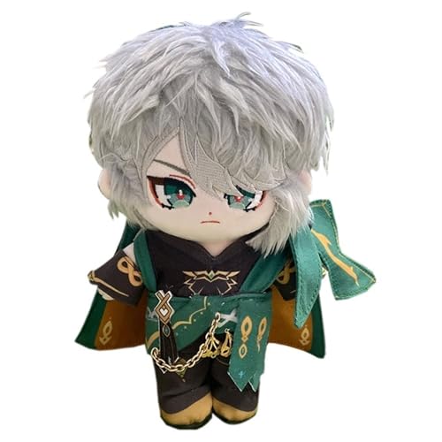 KUKUShining Genshin Impact Kuscheltier, 20cm Anime Ankleidepuppe Mit Kleidung Süßes Weiches Plüschtier Als Geschenk for Gamer-Fans(Alhaitham) von KUKUShining