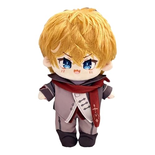 KUKUShining Genshin Impact Kuscheltier, 20cm Anime Ankleidepuppe Mit Kleidung Süßes Weiches Plüschtier Als Geschenk for Gamer-Fans(Tartaglia) von KUKUShining
