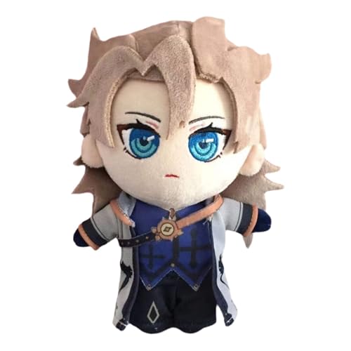 KUKUShining Genshin Impact Plüsch, 20cm Anime Figur Kuscheltier Weiches Cartoon Spielzeug Süße Stoffpuppe for Fans Geburtstagsgeschenke(Albedo) von KUKUShining