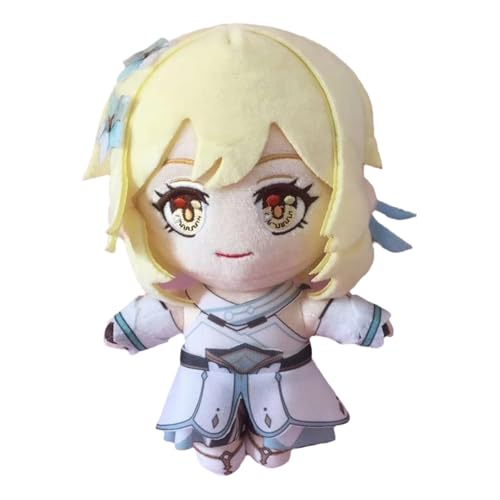 KUKUShining Genshin Impact Plüsch, 20cm Anime Figur Kuscheltier Weiches Cartoon Spielzeug Süße Stoffpuppe for Fans Geburtstagsgeschenke(Lumine) von KUKUShining