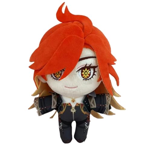 KUKUShining Genshin Impact Plüsch, 20cm Anime Figur Kuscheltier Weiches Cartoon Spielzeug Süße Stoffpuppe for Fans Geburtstagsgeschenke(Mavuika) von KUKUShining