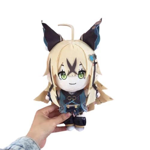 KUKUShining Genshin Plüschtier, 20cm Anime Plüsch Spielzeug Charakter Kuscheltier Cartoon Impact Spielzeugpuppe Geschenk for Fans Und Spieler(Kirara) von KUKUShining