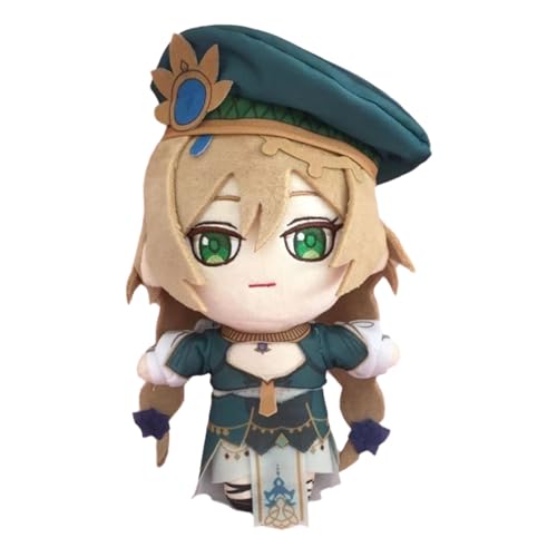 KUKUShining Genshin Plüschtier, 20cm Anime Plüsch Spielzeug Charakter Kuscheltier Cartoon Impact Spielzeugpuppe Geschenk for Fans Und Spieler(Lisa) von KUKUShining