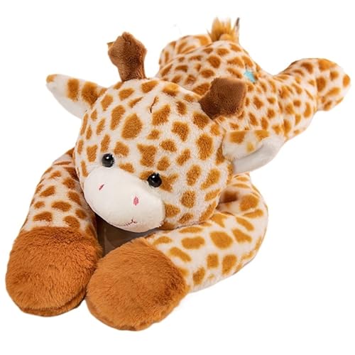 KUKUShining Giraffe Plüsch, Weiche Kuschelige Stofftierpuppe Umarmungskissen Hirsch Plüschtier Spielzeug Für Kinder Geburtstagsdekoration von KUKUShining