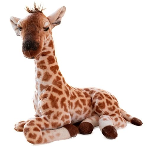 KUKUShining Giraffe Plüsch, Weiche Kuschelige Wildtier Puppe Realistisches Sikahirsch Plüschtier Spielgefährte Für Die Kinderzimmerdekoration(Brown,25cm/9.8in) von KUKUShining