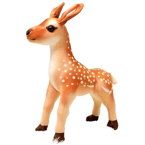KUKUShining Giraffe Plüschtier, Süßes Kuscheltier Stofftier Sikahirsch Stehendes Rehkitz Plüsch Spielzeug Puppe Für Die Heimdekoration(Female,30cm/11.8in) von KUKUShining