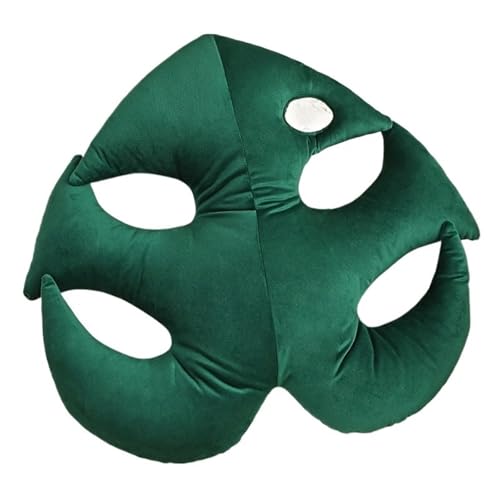 KUKUShining Grünes Pflanzen Plüschkissen, Weiches Gefülltes Wurfkissen Deko Spielzeug Süße Plüschtiere for Wohnzimmerbank Kinder(Monstera A) von KUKUShining