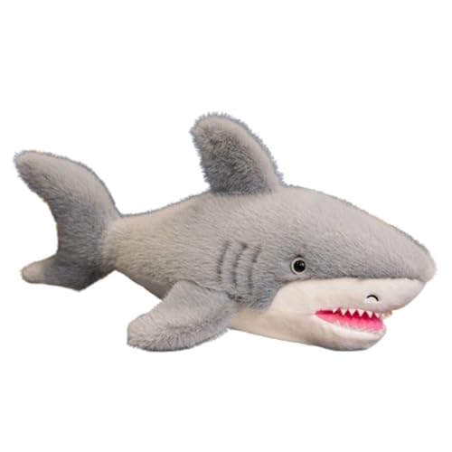 KUKUShining Hai Plüschtier, Kuschelweiches Stofftierkissen Bequeme Schlaf-Plüschkissenpuppe for Geschenke for Kinder(Gray,90cm/35.4in) von KUKUShining
