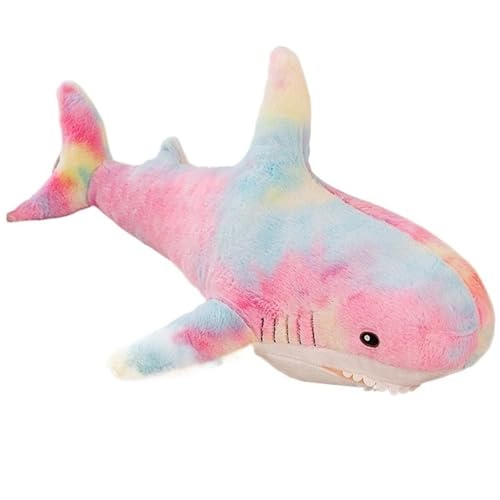 KUKUShining Hai Plüschtier, Weiches Süßes Ausgestopftes Kissen Cartoon Plüsch Spielzeug Meerestiere Puppe for Geburtstagsgeschenke(Pink,100cm/39.4in) von KUKUShining