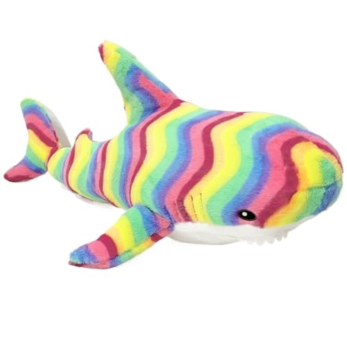 KUKUShining Hai Plüschtier, Weiches Süßes Ausgestopftes Kissen Cartoon Plüsch Spielzeug Meerestiere Puppe for Geburtstagsgeschenke(Yellow,45cm/17.7in) von KUKUShining