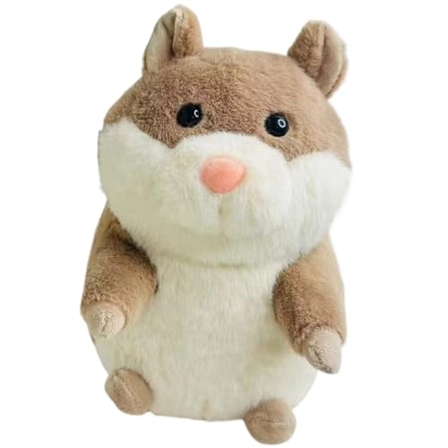 KUKUShining Hamster Plüschtier, Süßes Flauschiges Weiches Kuscheltier Plüschkissen Puppen for Kinder Geburtstagsgeschenke for Mädchen(Orange) von KUKUShining