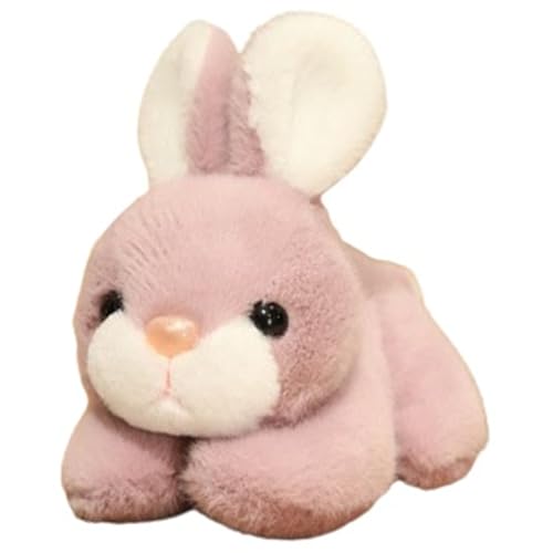 KUKUShining Hase Kuscheltier, Weiches Plüschtier Kuscheliges Stofftier Kaninchen Umarmungskissen Heimdekoration Plüsch Spielzeug Geschenk Zu Ostern(Purple) von KUKUShining