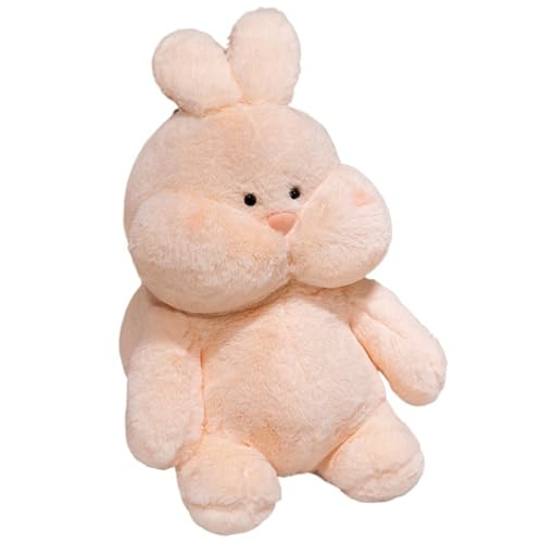 KUKUShining Hase Plüsch, Kuschelig Weiche Stofftiere Puppe Dekokissen Rosa Kaninchen Plüschtier Ostergeschenk for Kinder Mädchen(45cm/17.7in) von KUKUShining