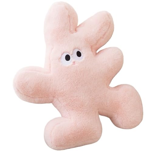 KUKUShining Hasen Plüschtier, Weiches Stofftier Kaninchenpuppen Süßes Plüschtier Bequemes Kissen for Kinder Geschenk for Geburtstag(Pink) von KUKUShining