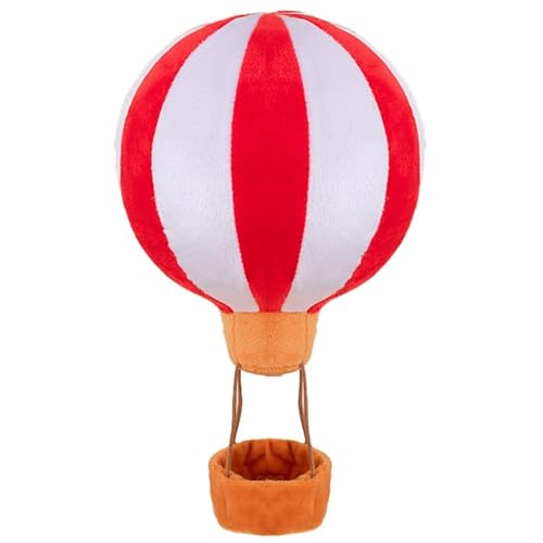 KUKUShining Heißluftballon Plüsch, Weiche Kuschelige Dekoballon Ballon Puppe Luftballons Heißluftballon Plüschtier Spielzeug Weihnachtsdekoration(Red,20cm/7.8in) von KUKUShining