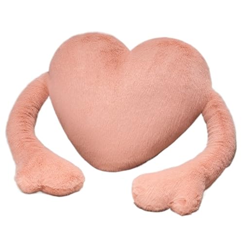 KUKUShining Herz Plüschtier, Süßes Dekoratives Plüschkissen for Lesen Auf Dem Sofa Wohndekoration Valentinstagsgeschenk(Pink) von KUKUShining