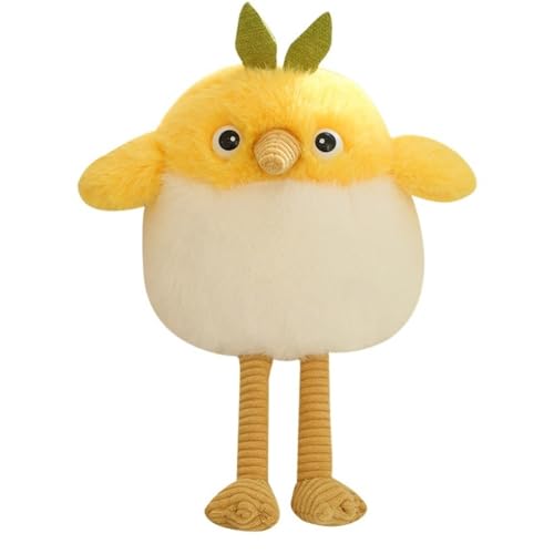 KUKUShining Huhn Plüschtier, Weiches Süßes Stofftier Puppe Lustiges Plüschtier for Die Inneneinrichtung Kindergeburtstagsgeschenkkissen(Yellow,70cm/27.6in) von KUKUShining