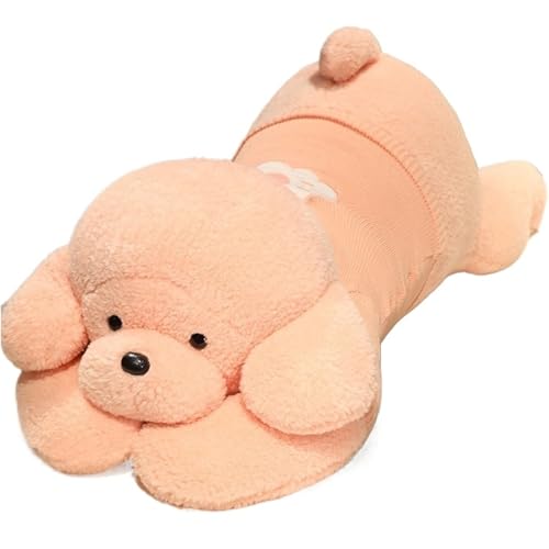 KUKUShining Hund Plüsch, Süße Kleidung Kuscheltier Puppe Dekokissen Dekokissen Teddy Hund Weiches Plüschtier Für Kinder Mädchen(Pink) von KUKUShining