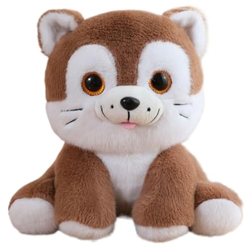 KUKUShining Hund Plüsch, Weiche Kuschelige Stofftiere Puppen Kawaii Welpen Plüschtier Spielzeug Geschenke Für Kinder Erwachsene von KUKUShining