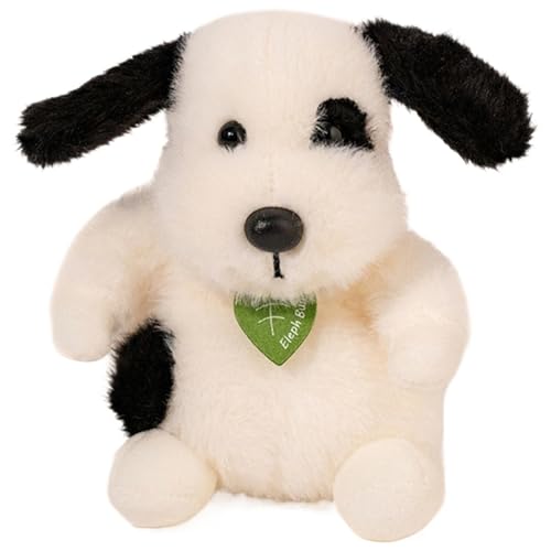 KUKUShining Hund Plüsch, Weiches Kuscheliges Stofftier Haustier Flauschige Puppe Welpe Plüschtier Spielzeug Geschenke Für Kinder Neugeborene(Black) von KUKUShining