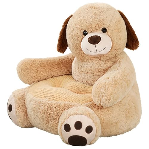 KUKUShining Hund Sofa Sitz Plüsch, Weich Stofftierstuhl Stuhl Sessel Tier Gefüllte Kinderkissen Stützsitz Süßes Plüschspielzeug Für Die Heimdekoration von KUKUShining