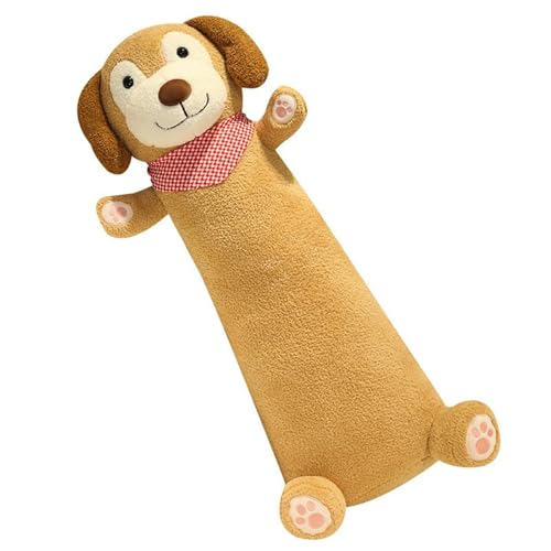 KUKUShining Hunde Plüschkissen, Süße Lange Stofftierpuppen Weiche Umarmungen Kawaii Plüschtiere for Die Heimdekoration Geschenk Kinder(Yellow) von KUKUShining