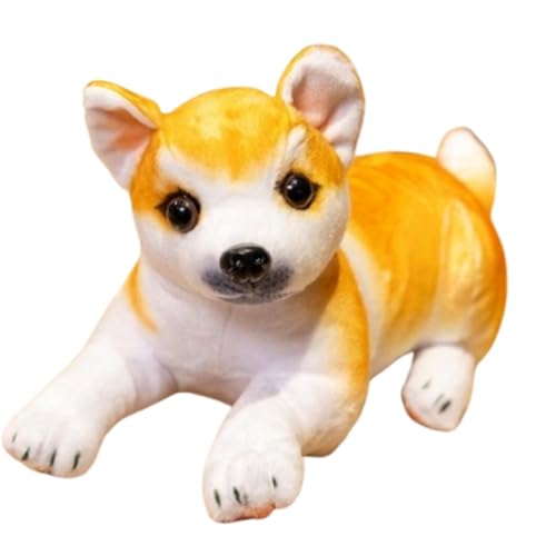 KUKUShining Hunde Plüschtier, Süßes Beagle Kuscheltier Husky Puppen Weiches Shar Pei Kuschelkissen Akita Welpenplüschtier for Kinder(Akita) von KUKUShining