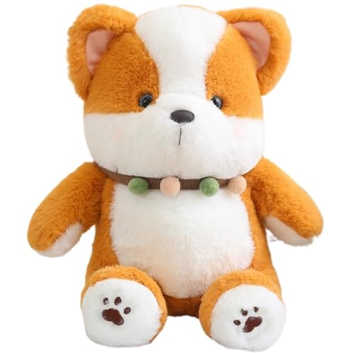 KUKUShining Hunde Plüschtier, Weiches Lebensechtes Corgi Kuscheltier Welpen Plüschkissen Süße Puppe for Mädchen Und Jungen Geschenk for Geburtstag(Navyblue,45cm/17.7in) von KUKUShining