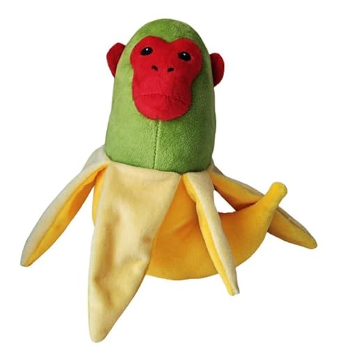 KUKUShining Italian Brainrot Plüschtier, Süßes Tralalero Tralala Stofftier Puppenkissen Tung Tung Sahur Plüschtier for Kinder Und Erwachsene Fans Spielen(Chimpanzini Bananini) von KUKUShining