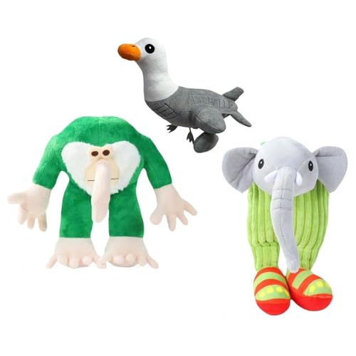 KUKUShining Italienisches Brainrot Plüschtier, Weiche Süße Stofftier Puppe Dekoratives Umarmungskissen Spiel Plüschtier Spielzeug Geschenk for Kinder(3pcs) von KUKUShining