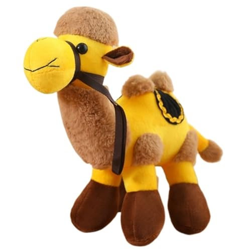KUKUShining Kamel Plüschtier, Weiche Kuschelige Wüstentier Puppen Cartoon Plüschtier Mit Trampeltier Geschenk Für Umarmen Kinder(Yellow,50cm/19.68in) von KUKUShining