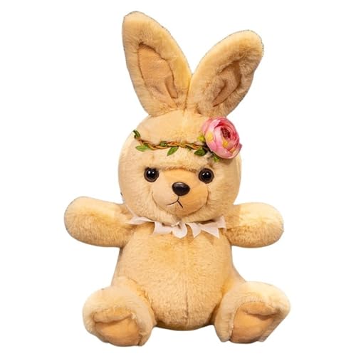 Kaninchen Plüschtiere, Weiche Puppe Kuschelige Ausgestopfte Hasenfigur Dekorationskissen for Kinder Und Erwachsene Kuscheln Spielen(Garland) von KUKUShining
