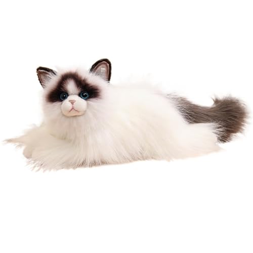 KUKUShining Katze Plüsch, Weiche Kuschelige Stofftiere Umarmungskissen Puppen Simulations Kätzchen Plüsch Spielzeug Geschenke for Kinder von KUKUShining