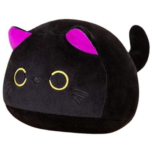 KUKUShining Katze Plüsch, Weiches Kuscheliges Stofftier Umarmungskissen Dekoration Puppe Kätzchen Plüschtiere Spielzeug Geschenke Für Kinder(Purple,55cm/21.6in) von KUKUShining