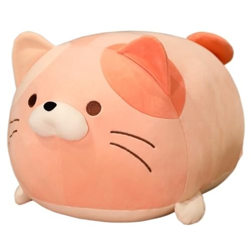 KUKUShining Katzen Plüschtier, Kuscheltier Kissen Süßes Weiches Puppen Spielzeug Cartoon for Kinder Erwachsene Geburtstagsgeschenk Umarmen Entspannen(Pink,60cm/23.6in) von KUKUShining
